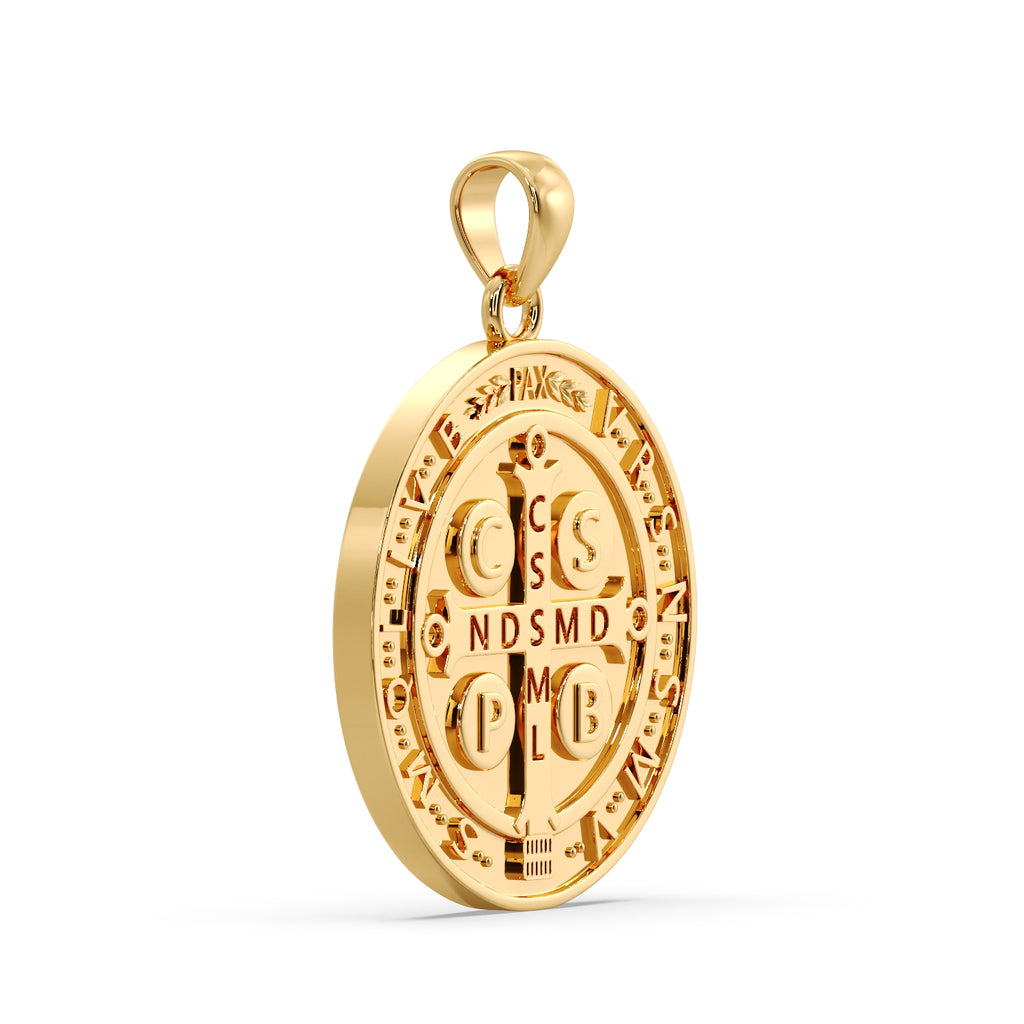 9ct Gold St Benedict Pendant image 1