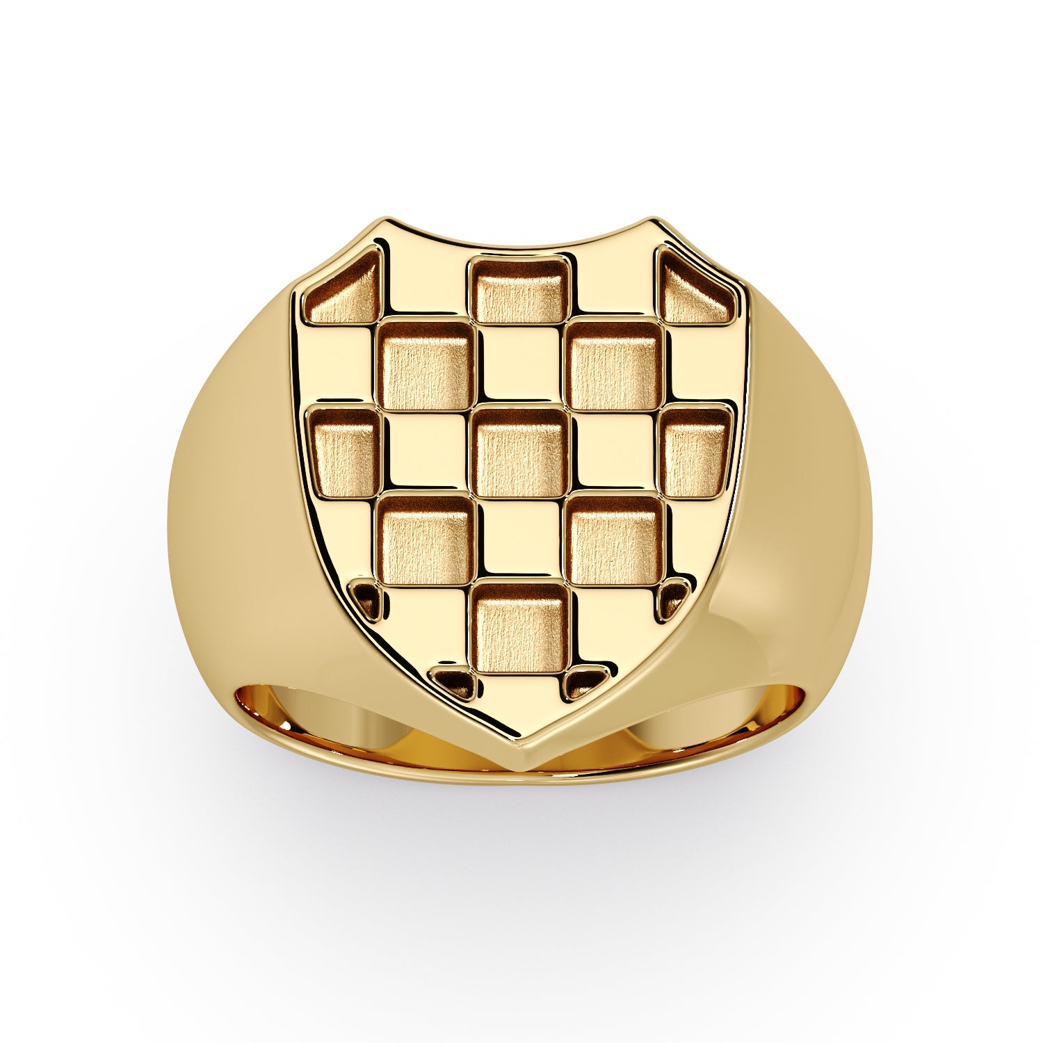 Men's Gold Signet GRB ring image 3