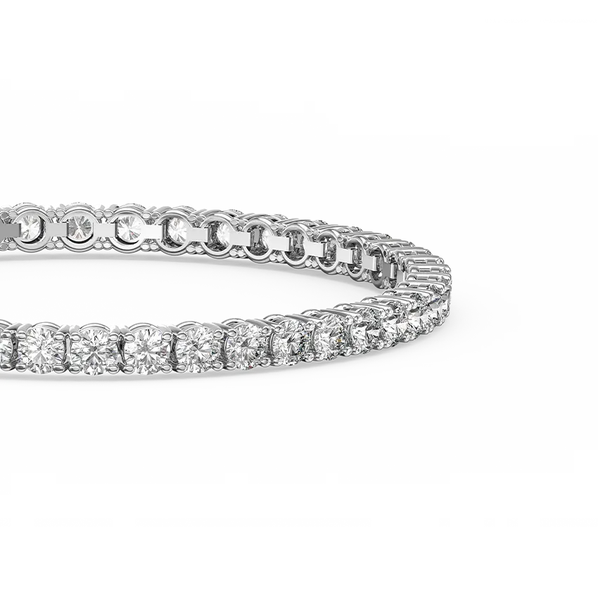 10ct Natural Diamond Tennis Bracelet - view 2