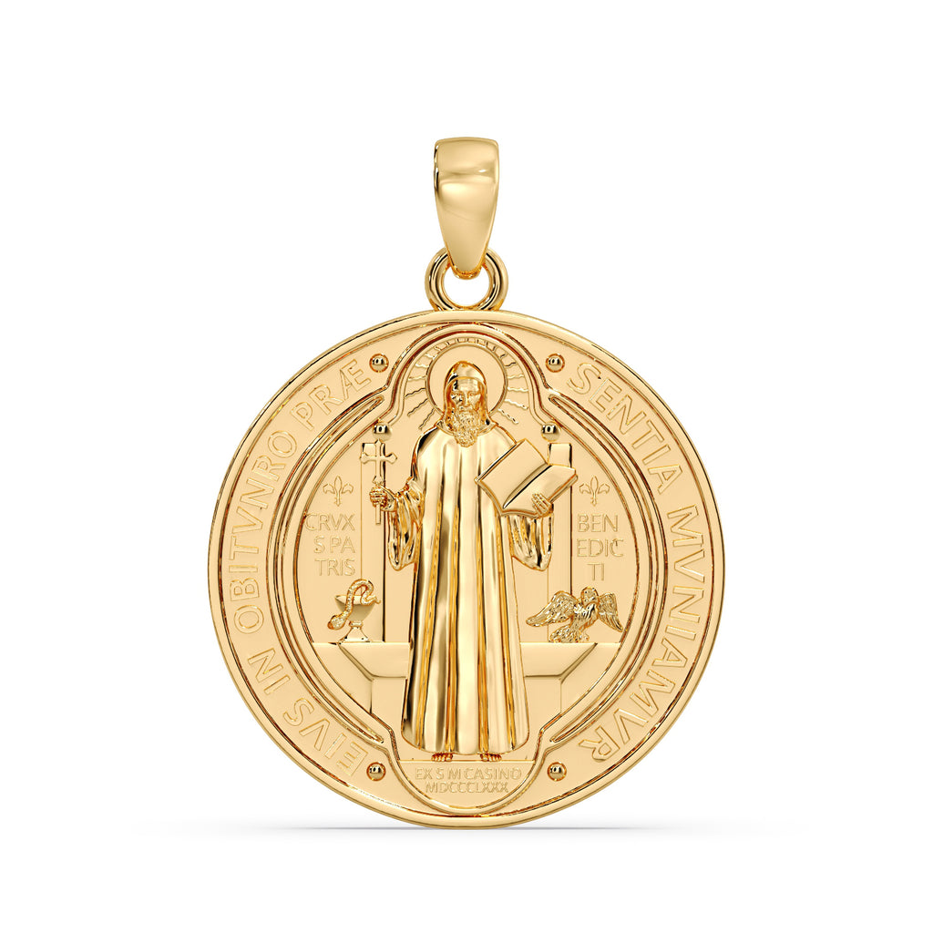 9ct Gold St Benedict Pendant image 2