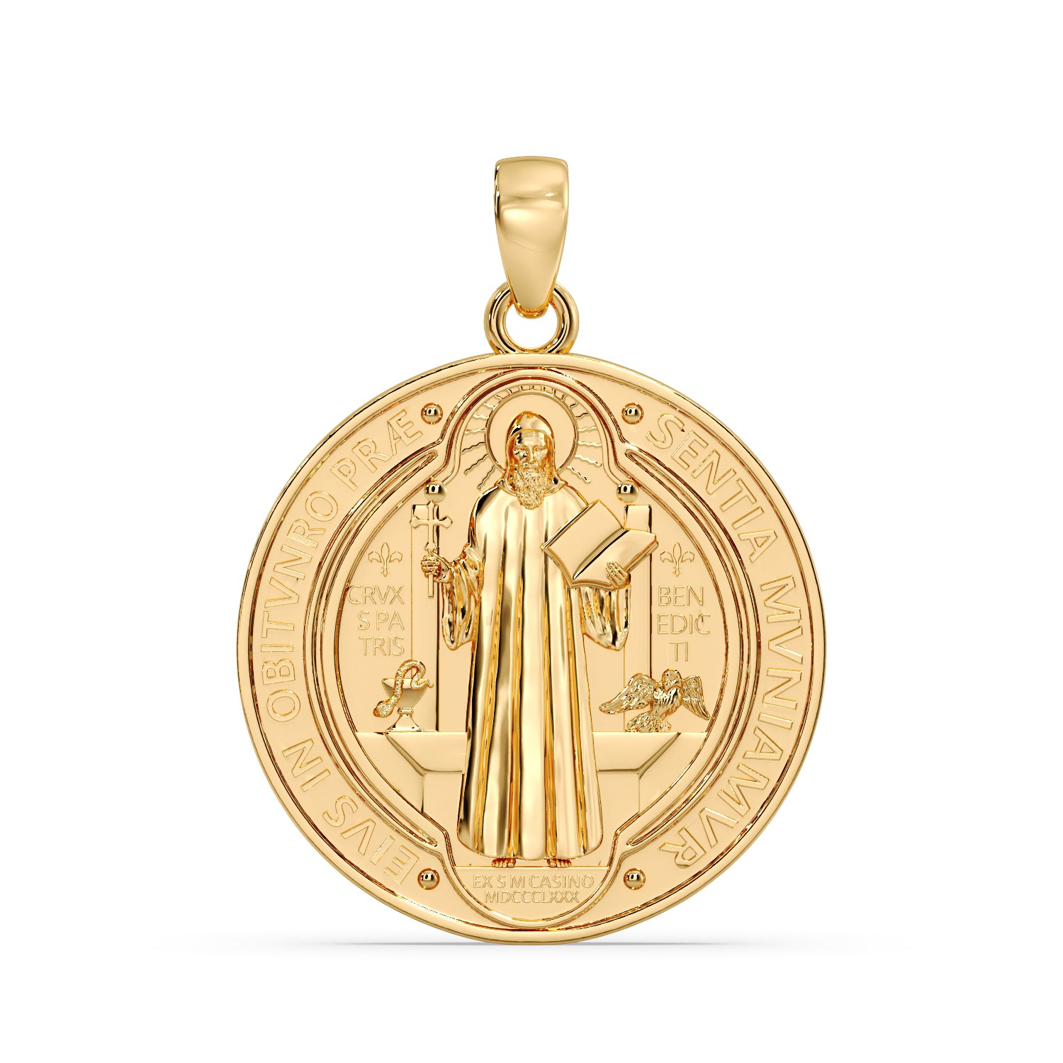 9ct Gold St Benedict Pendant image 2