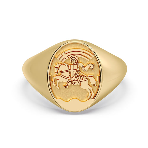 (ZADAR) 9ct Yellow Gold Signet ring image 0
