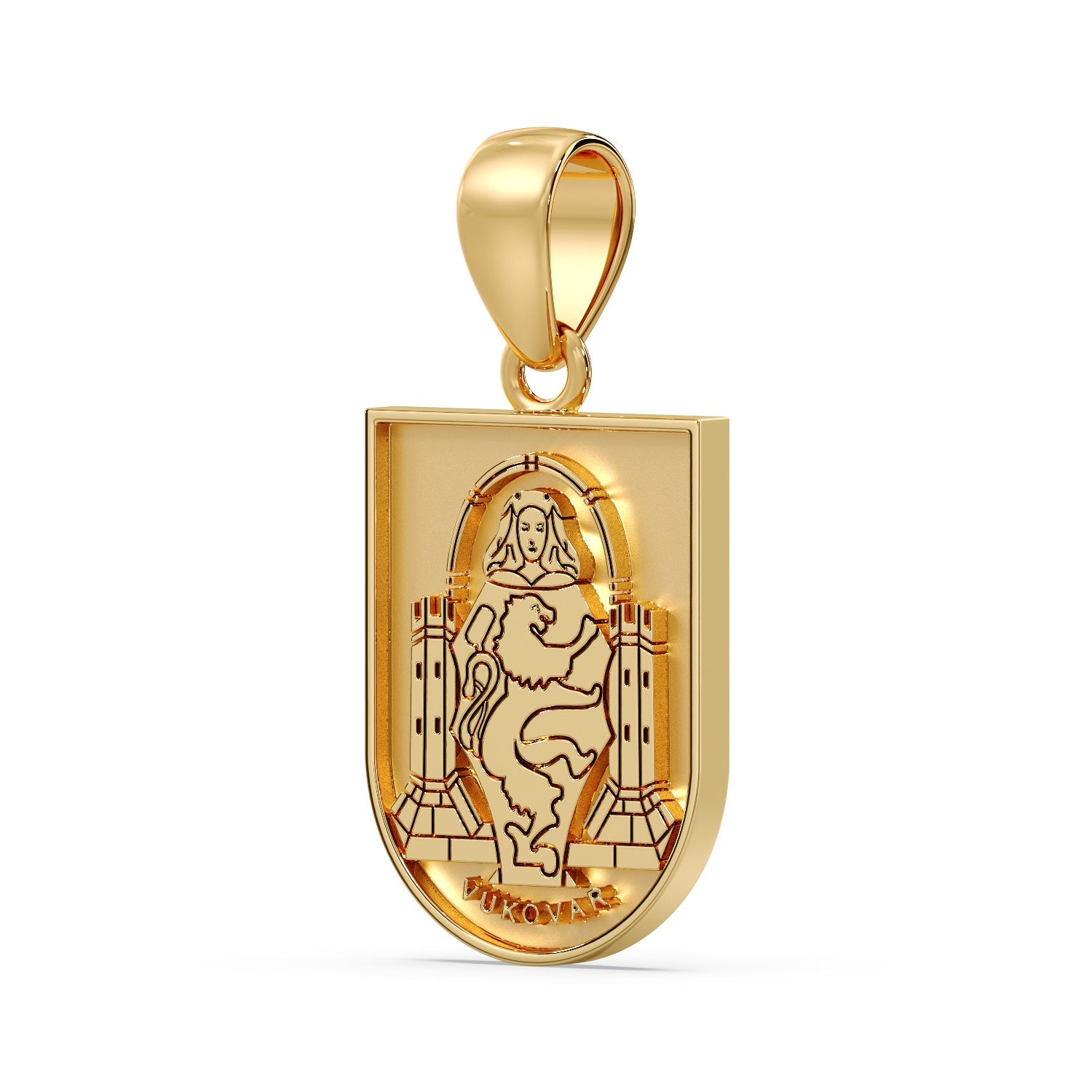 Vukovar GRB Pendant - Yellow Gold