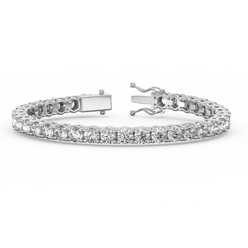 14ct Natural Diamond Tennis Bracelet - view 1