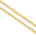 Paper Clip Chain 5.4mm Yellow Gold - CFLA00002