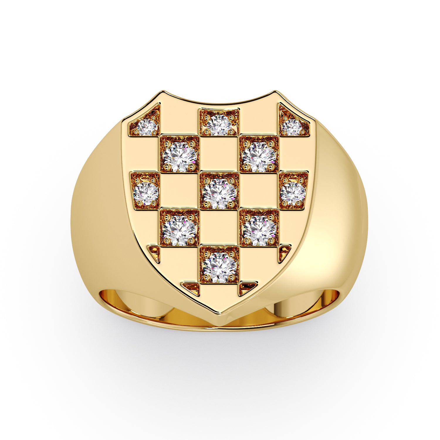 Men's Diamond GRB signet ring image 0
