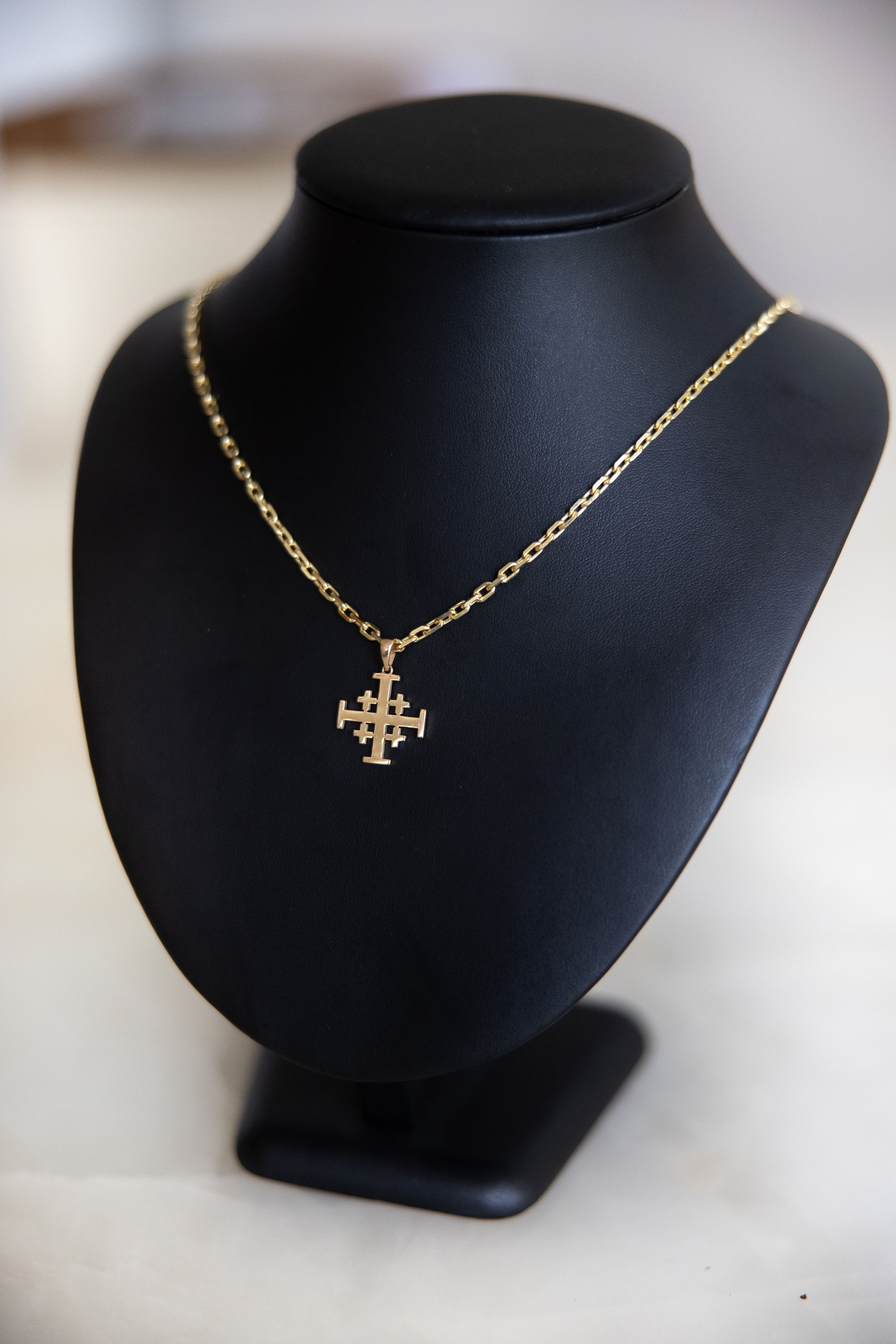 Gold Jerusalem Cross "Crusader's Cross"