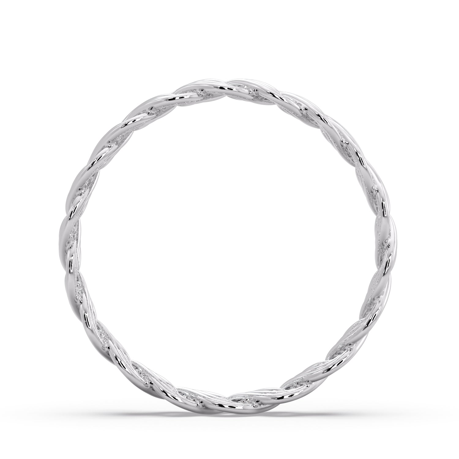 9ct White Gold Pleter Ring image 2