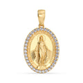 9ct Gold & Diamond Miraculous Medal image 0