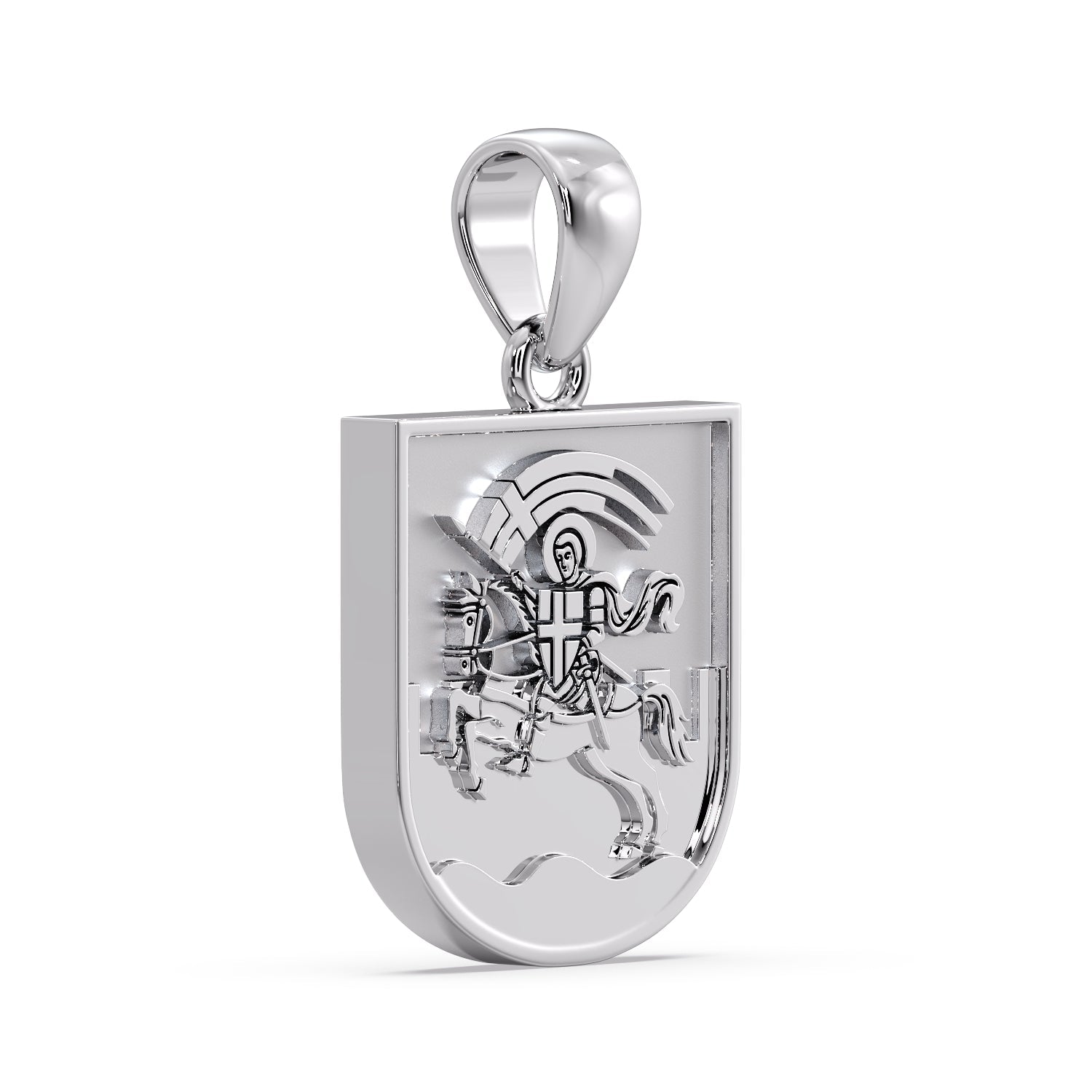 Zadar GRB Pendant - White Gold