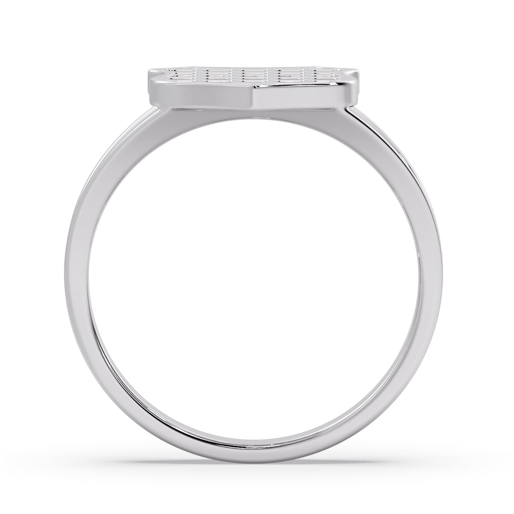 Silver GRB (Diamond& Ruby) ring image 3