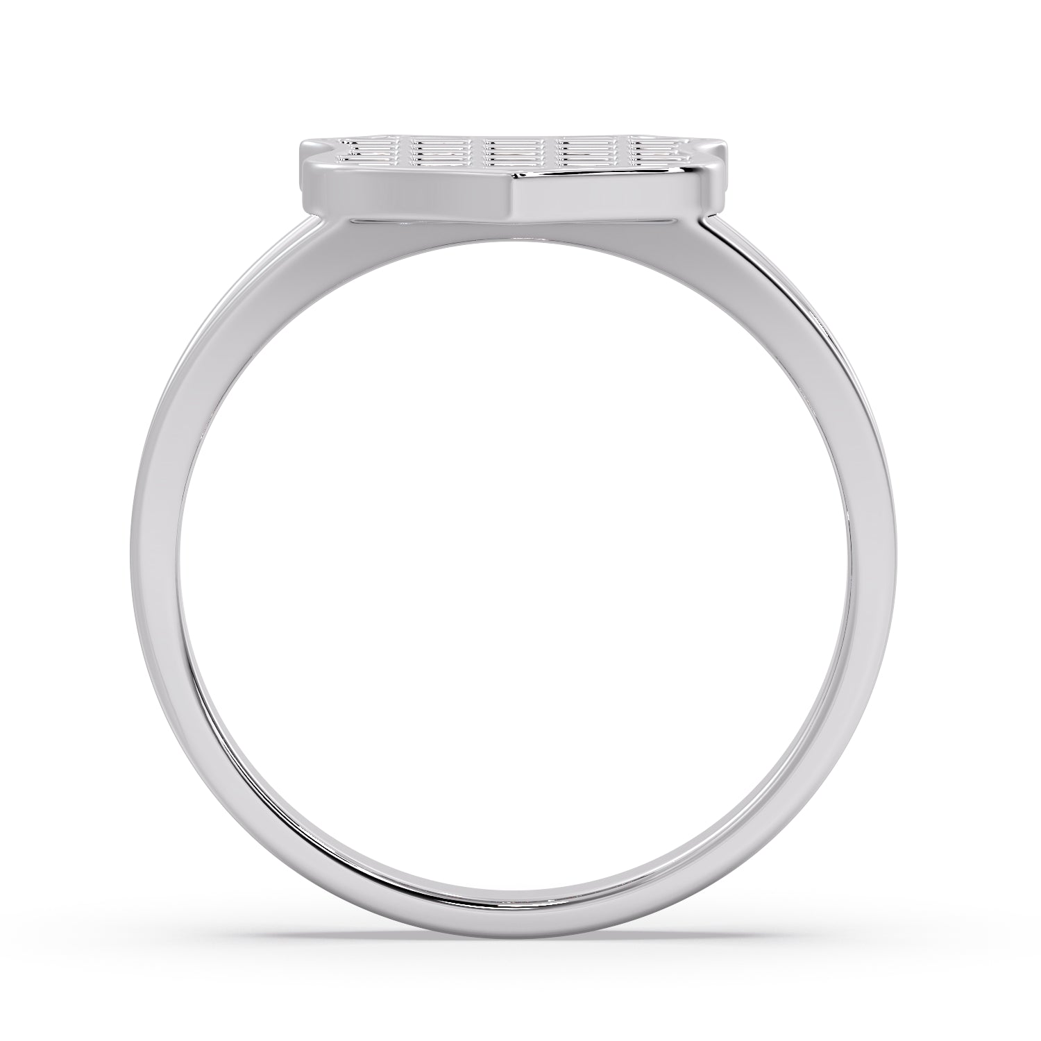 Silver GRB (Diamond& Ruby) ring image 3
