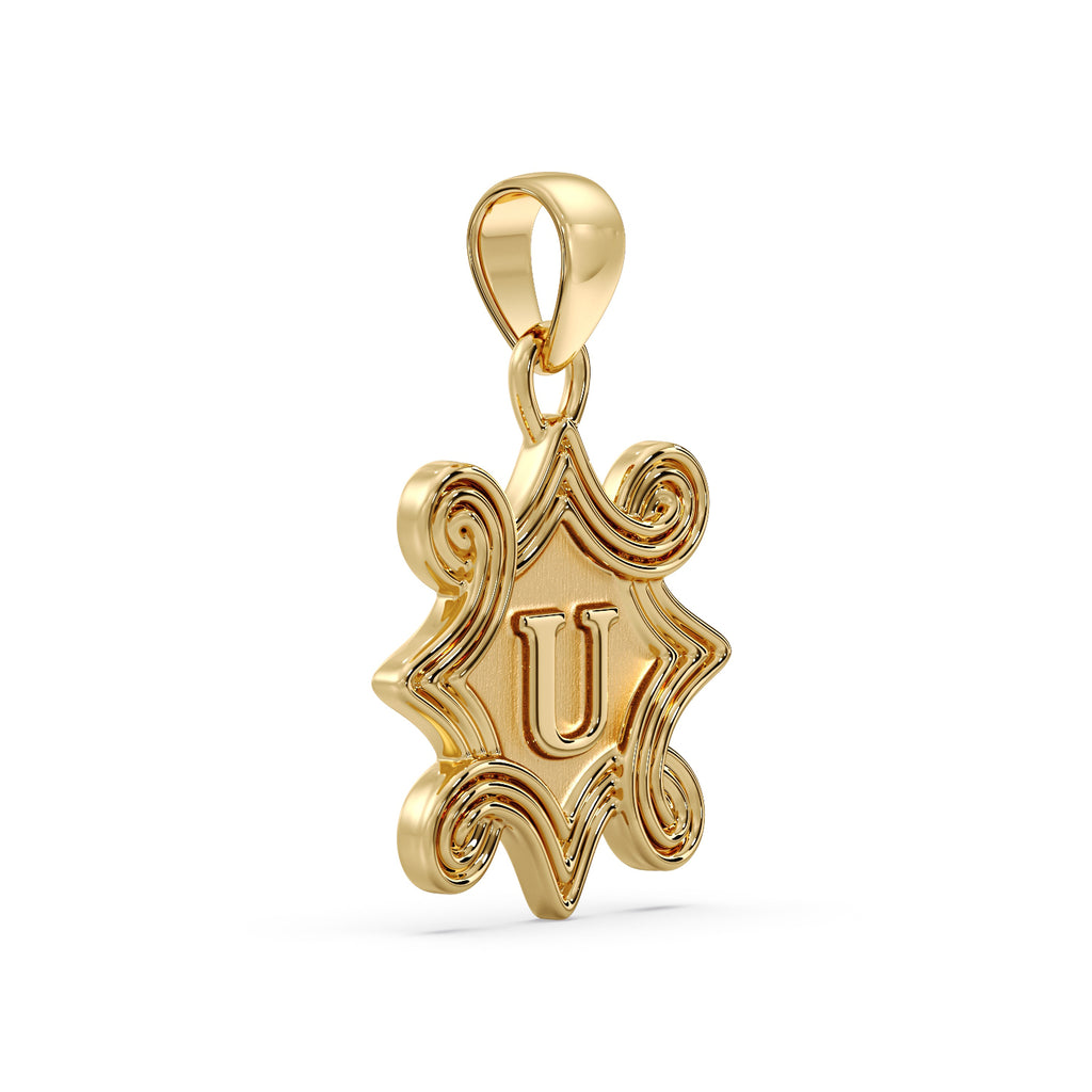 Gold U Pendant image 1