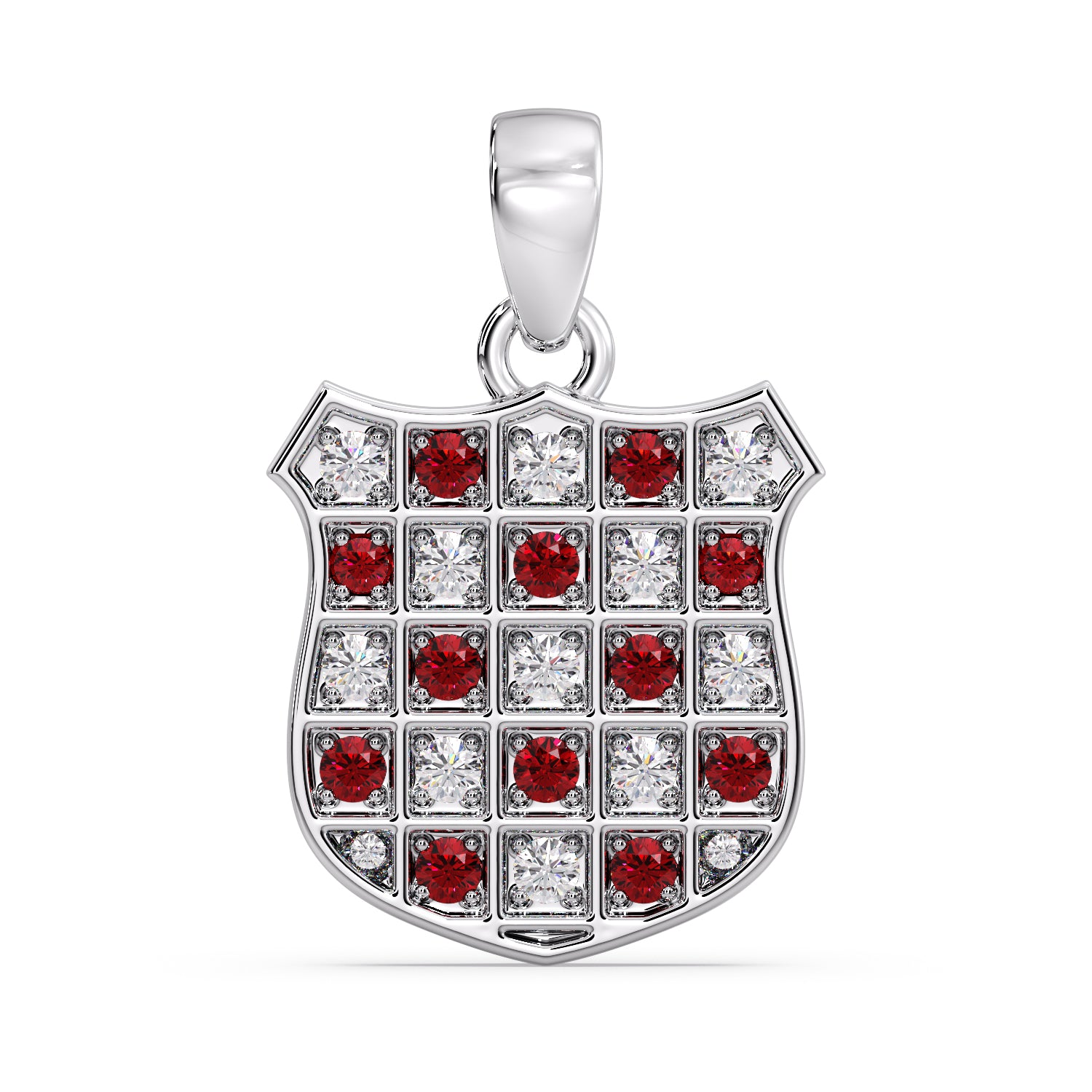 Gold Ruby & Diamond GRB Pendant