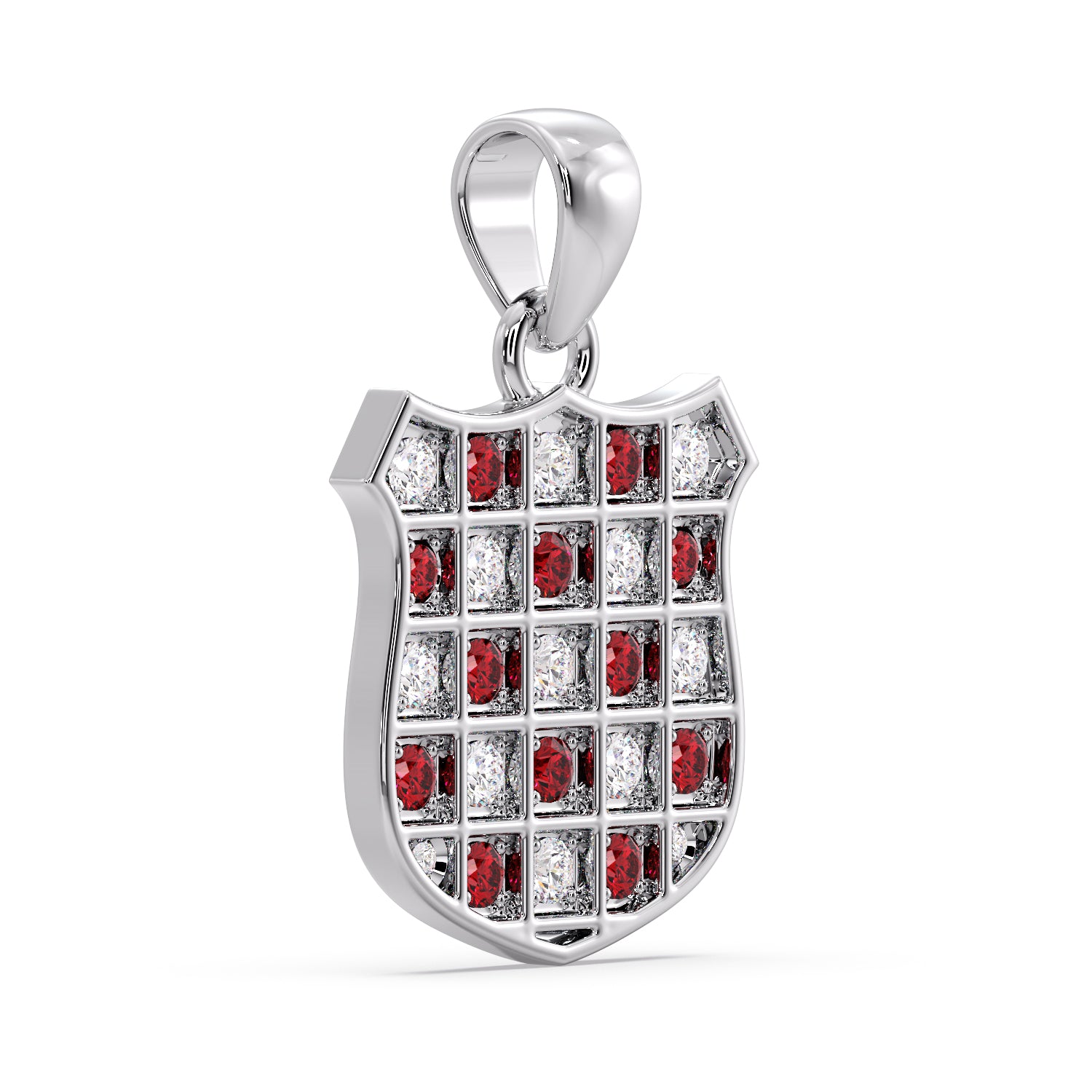 Gold Ruby & Diamond GRB Pendant