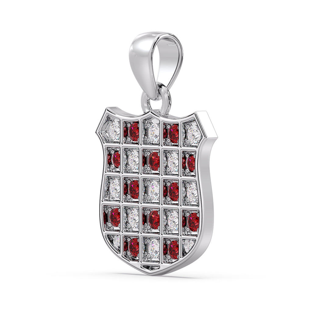 Gold Ruby & Diamond GRB Pendant