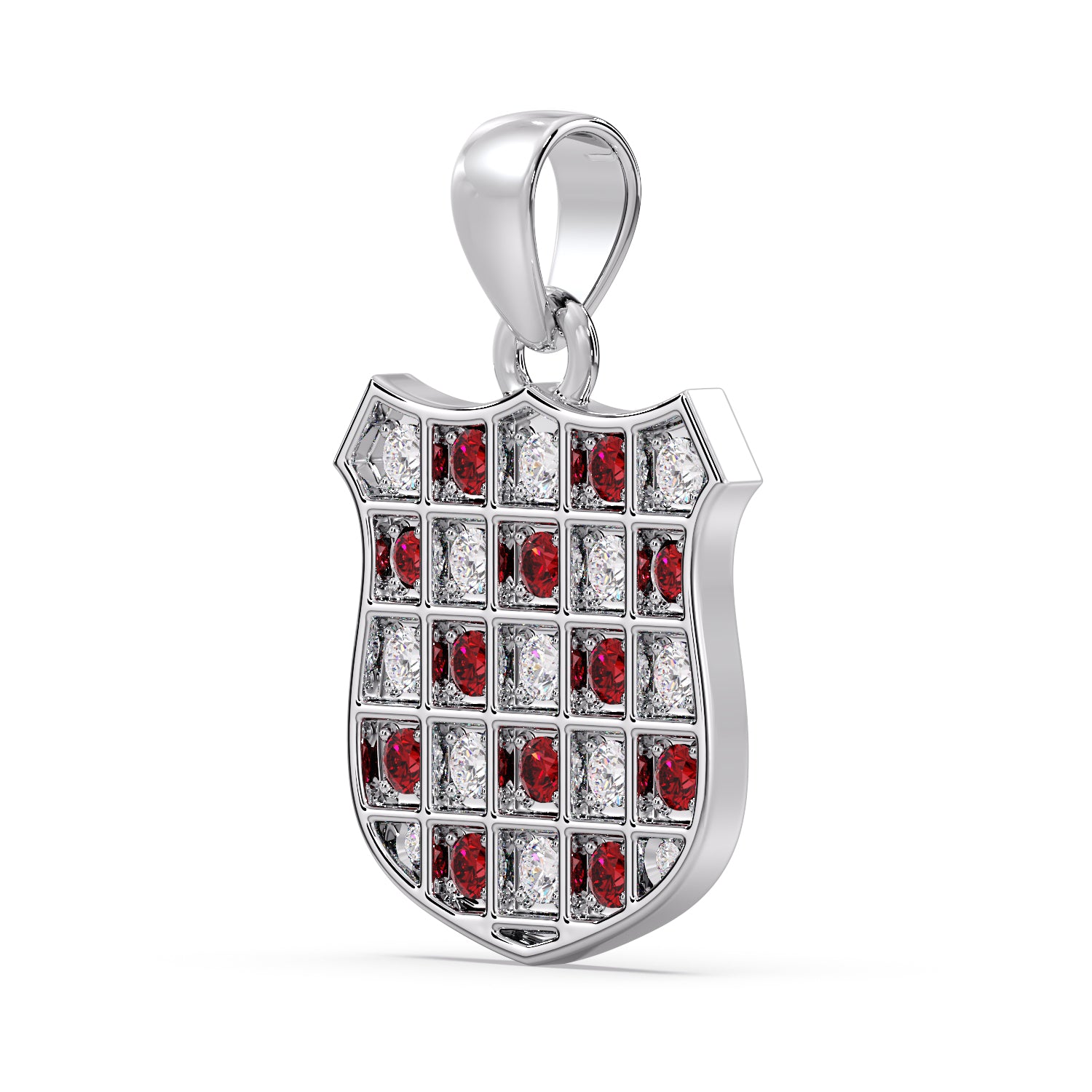 Gold Ruby & Diamond GRB Pendant