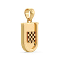 9ct Gold Classic U Pendant image 0