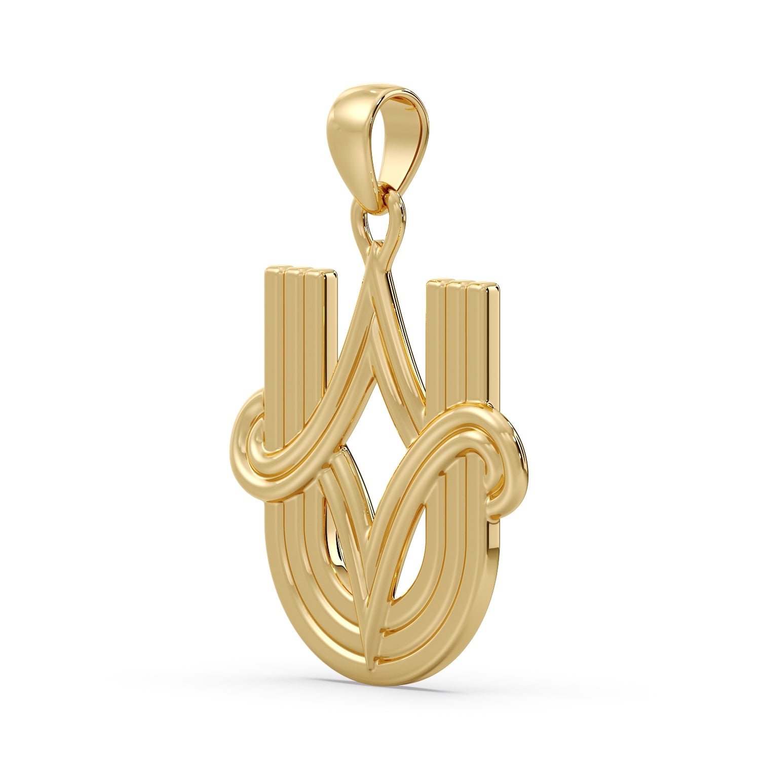 9ct Gold Youth U Pendant image 0