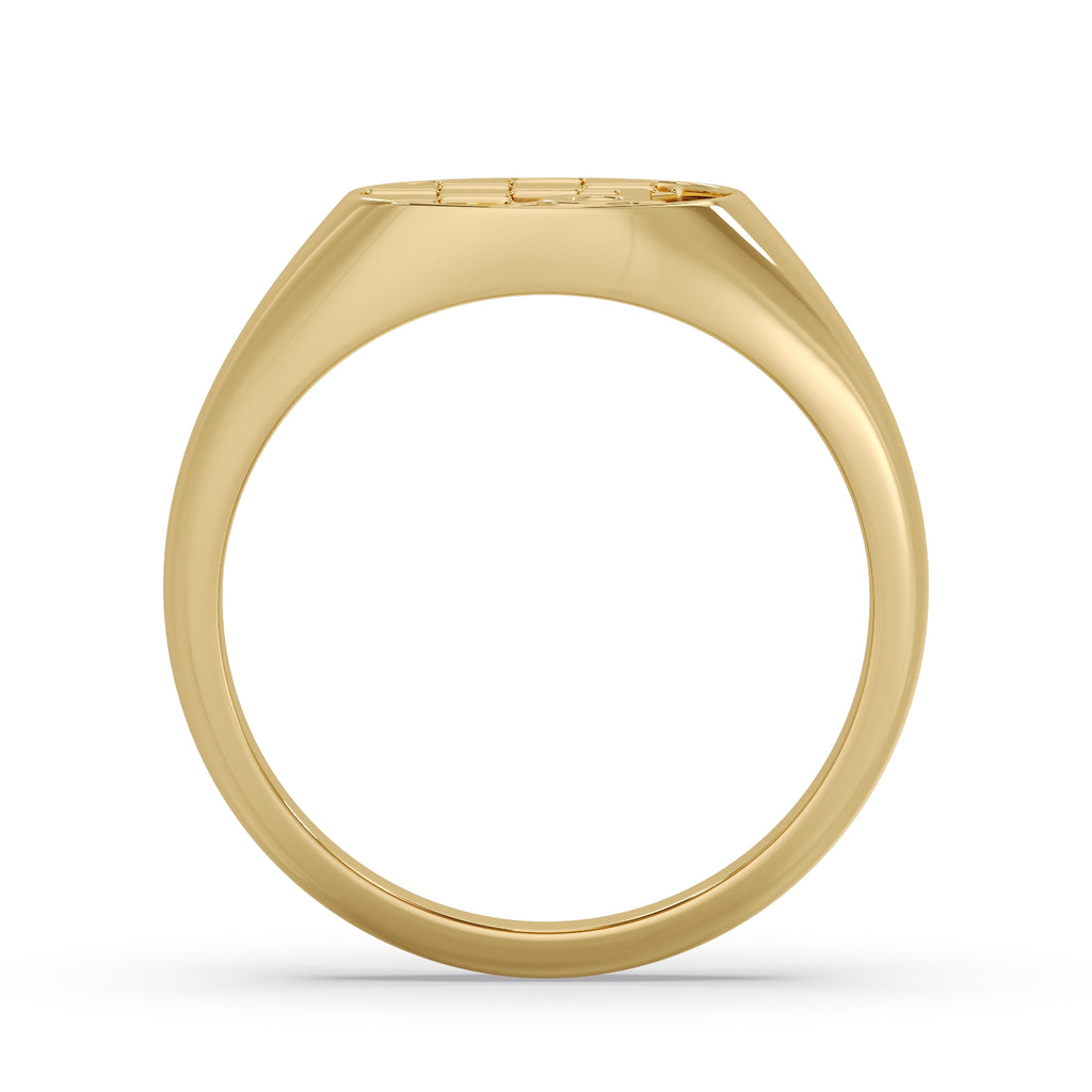 Gold Dinamo Signet ring image 3