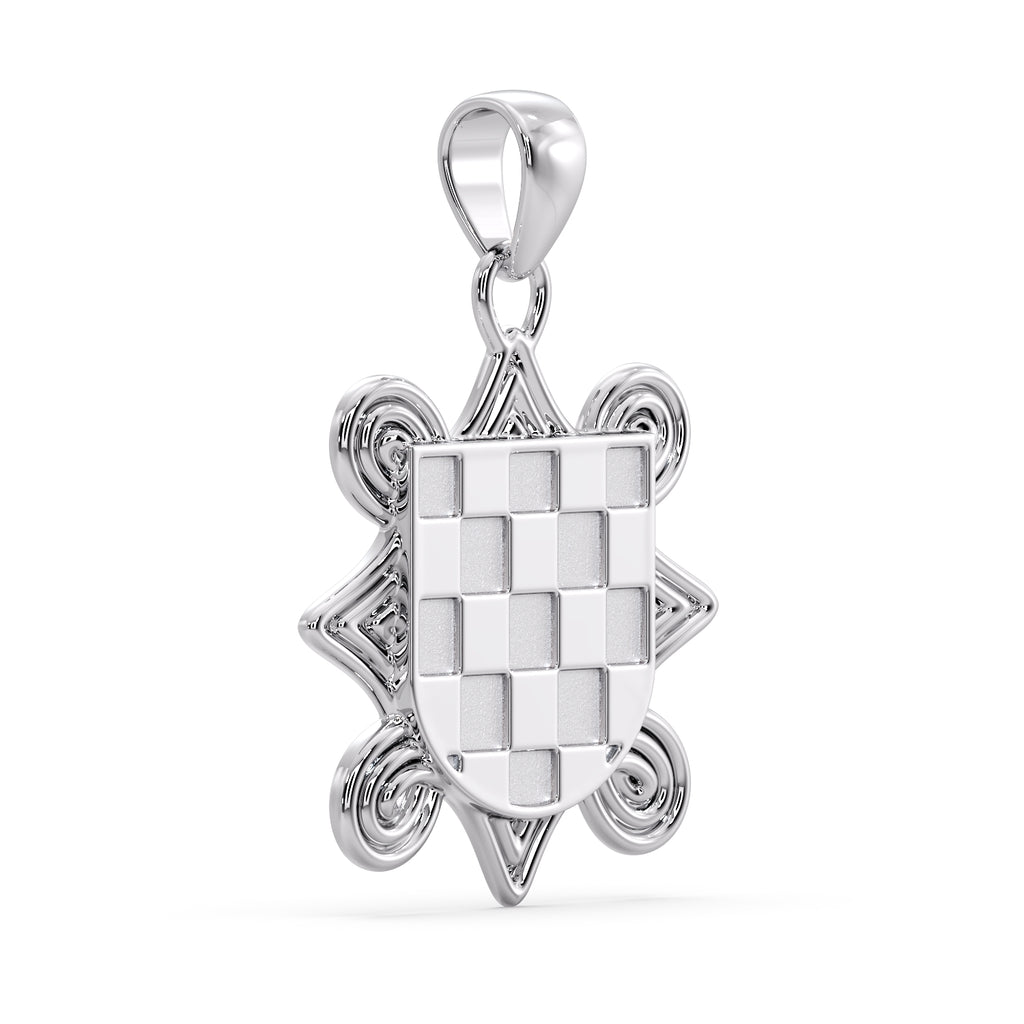 Gold HOS Croatian GRB Pendant