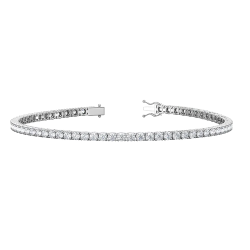 3ct Lab-Grown Diamond Tennis Bracelet - view 1