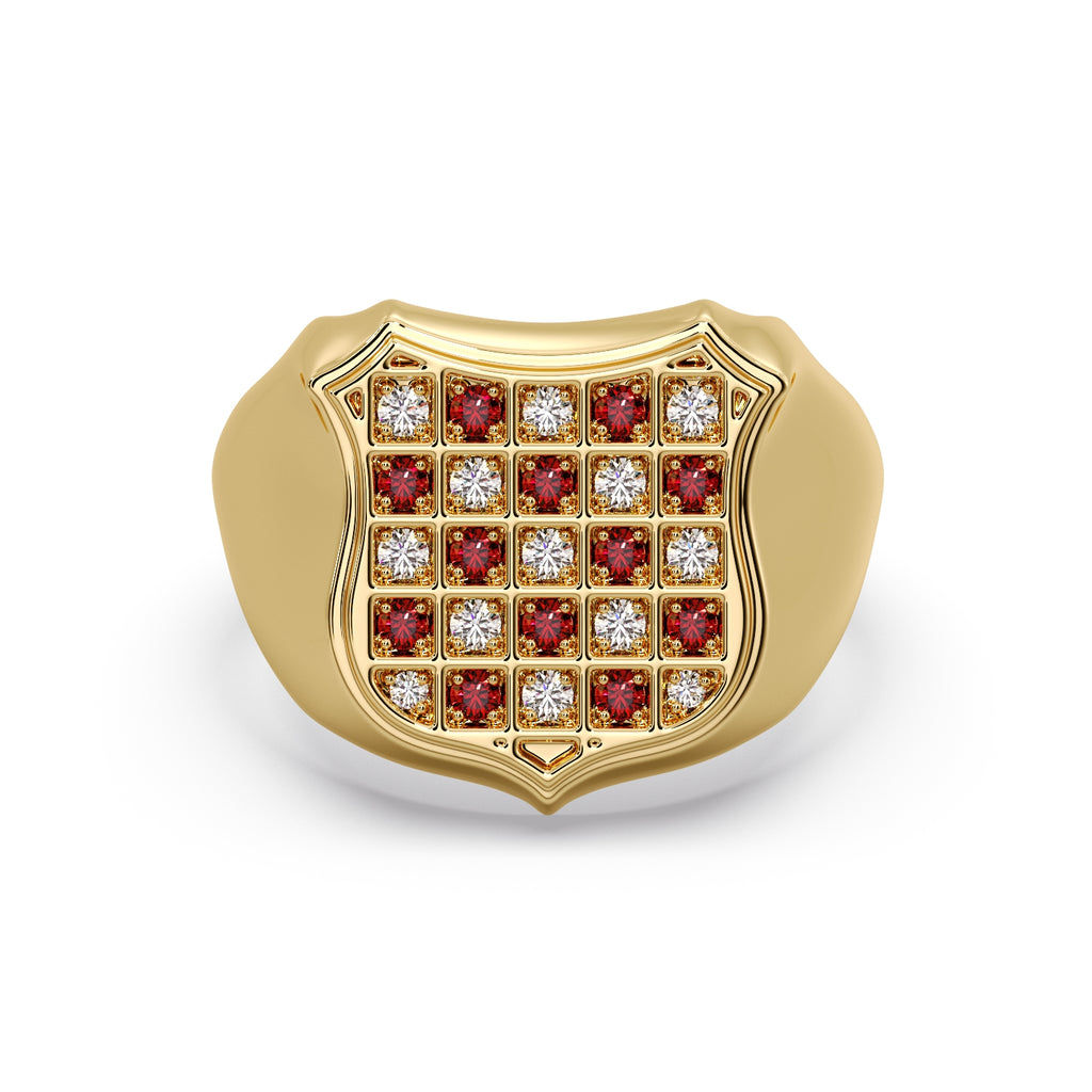 Men's smooth edged GRB ring image 2