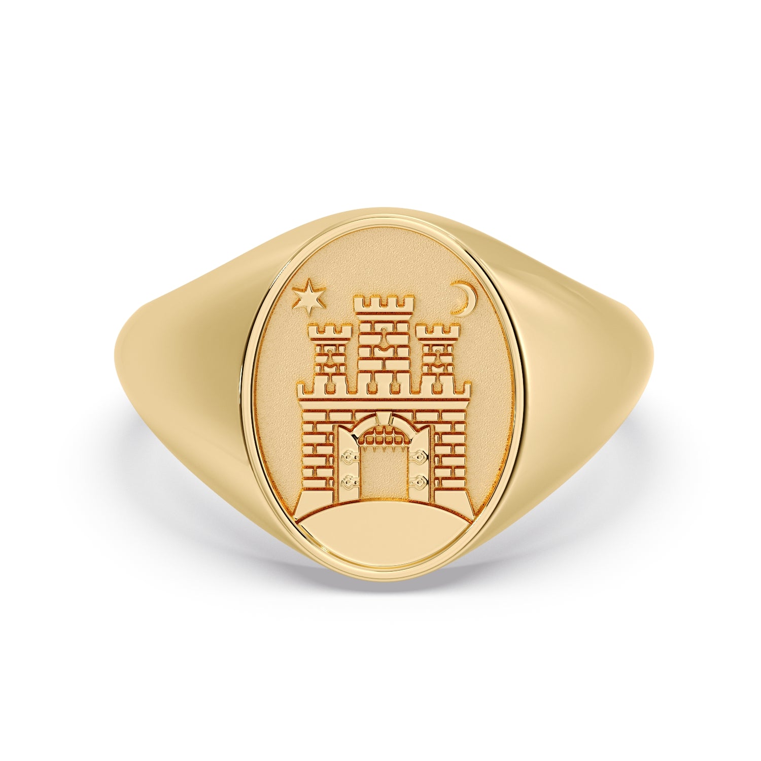 (ZAGREB) 9ct Yellow Gold Signet ring image 2