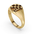 Gold Dinamo Signet ring image 0
