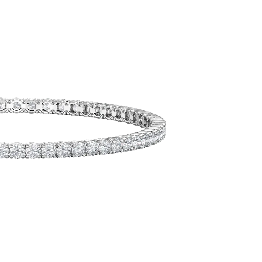 5ct Natural Diamond Tennis Bracelet - view 2