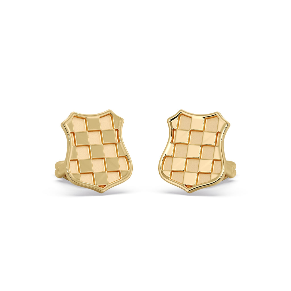 9ct Gold GRB Suit CuffLinks image 1