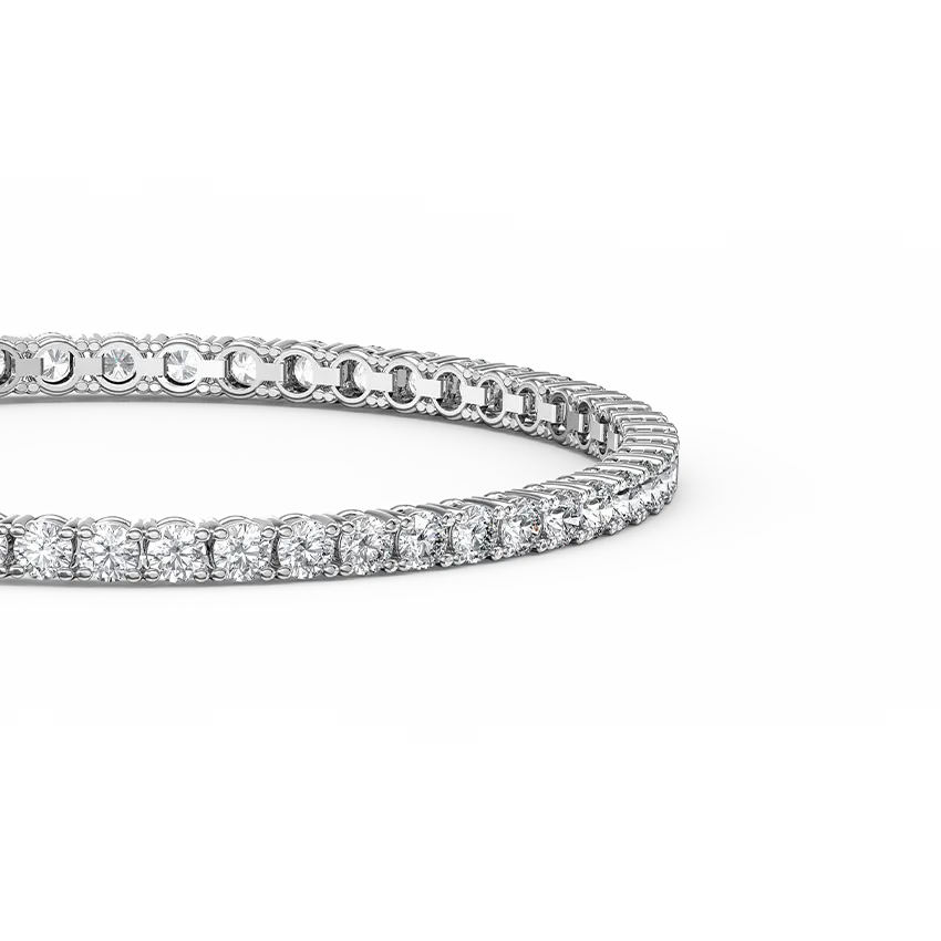 7ct Natural Diamond Tennis Bracelet - view 2