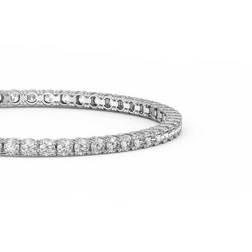 7ct Lab-Grown Diamond Tennis Bracelet - view 2