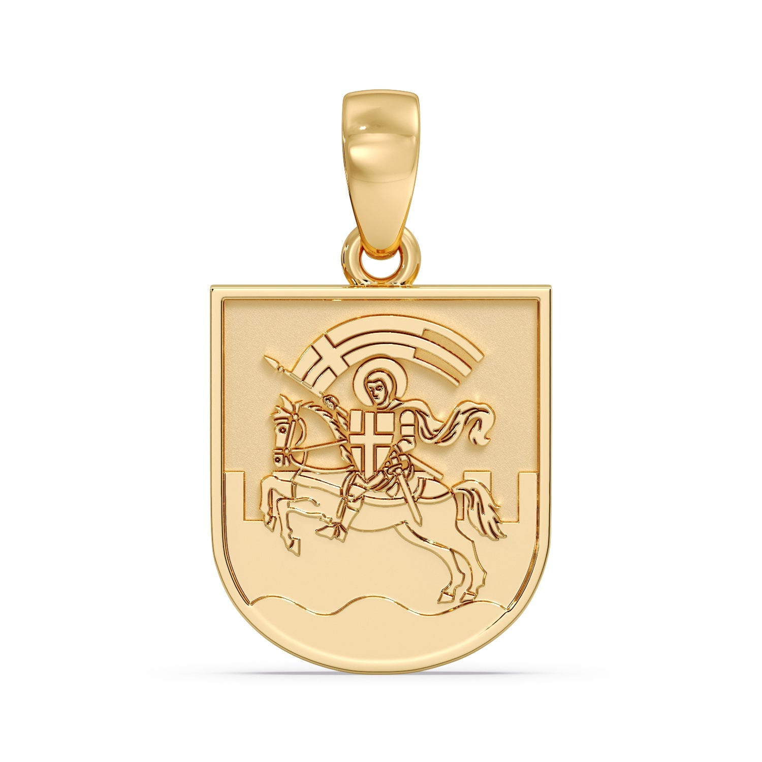 Zadar GRB Pendant - Yellow Gold