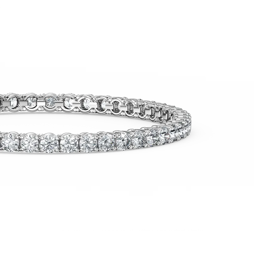 8ct Natural Diamond Tennis Bracelet - view 2