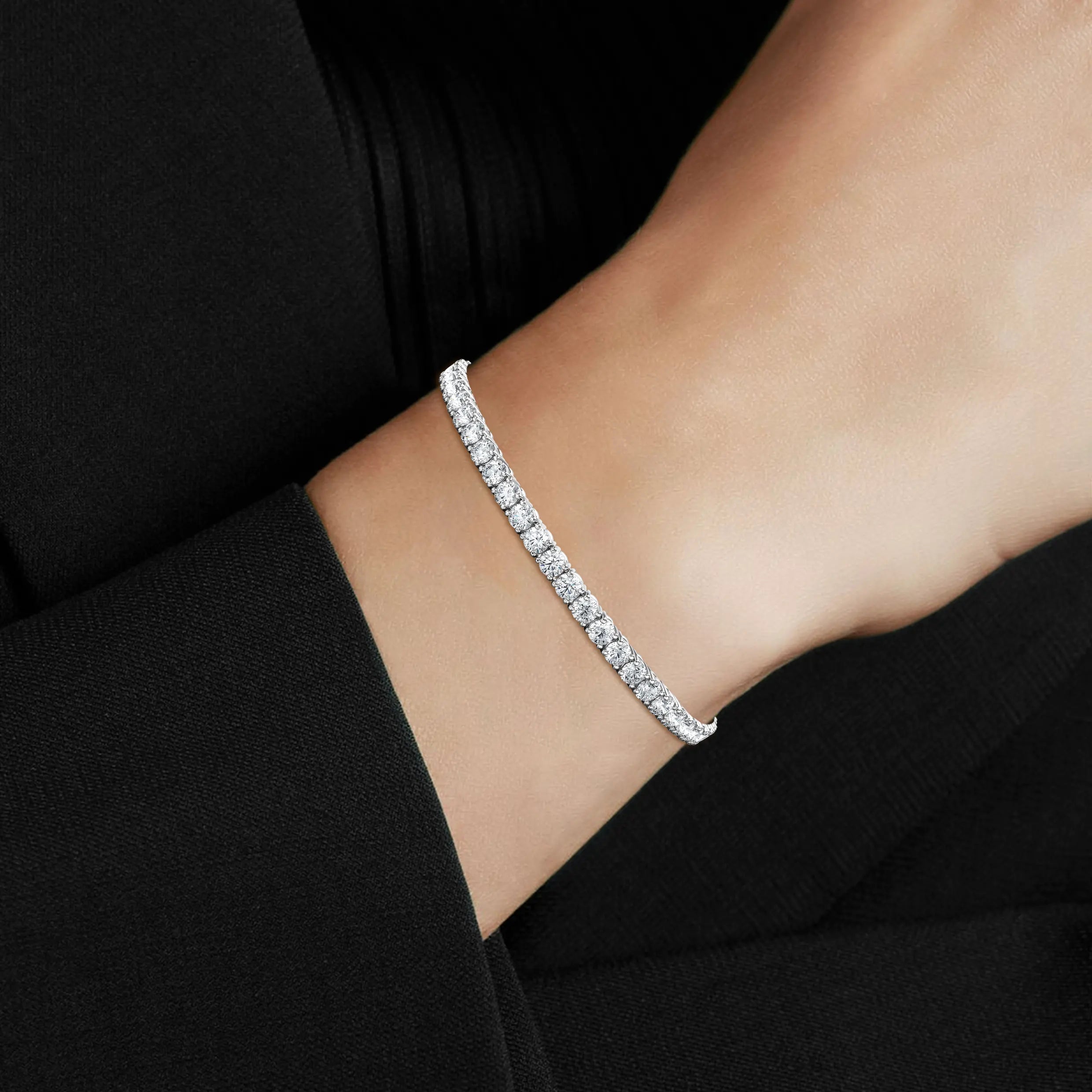 8ct Lab-Grown Diamond Tennis Bracelet - view 3