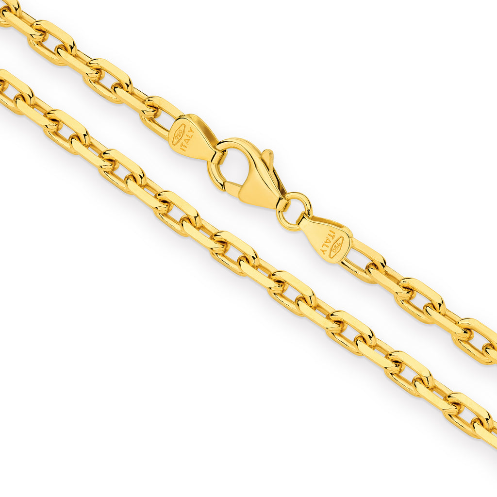 Diamond Cut Anchor Chain 3.02mm Yellow Gold - CFDA00003