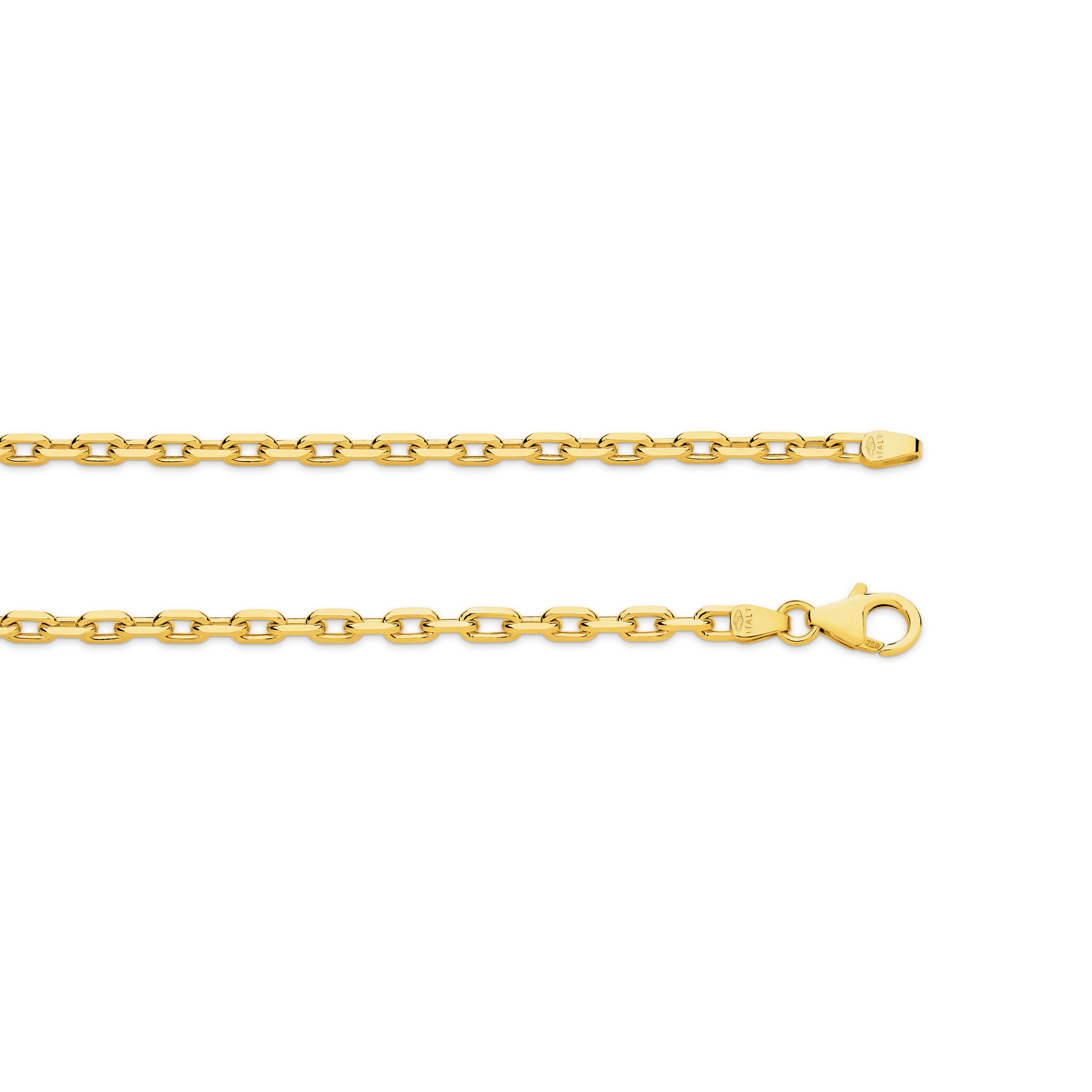Diamond Cut Anchor Chain 3.02mm Yellow Gold - CFDA00003