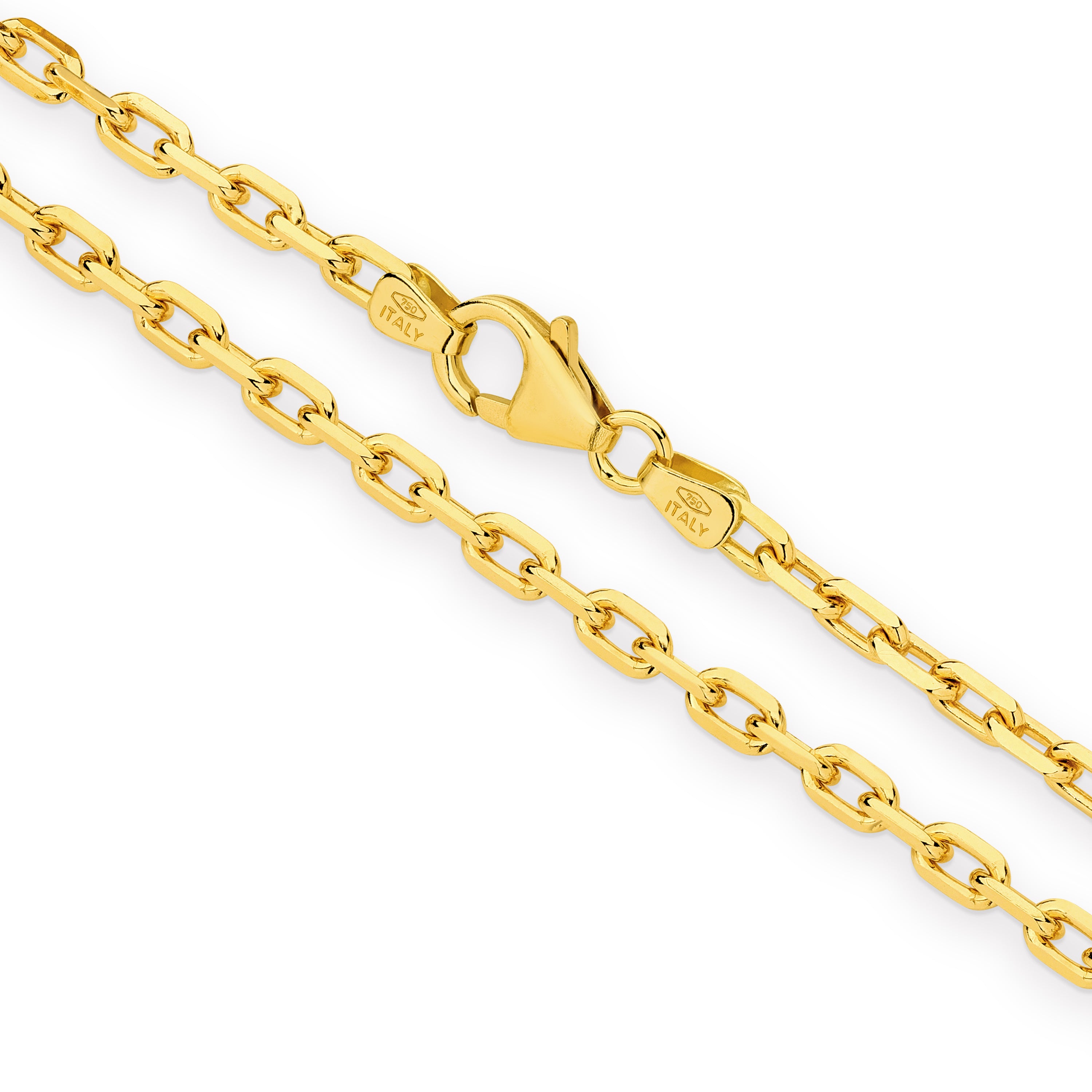 Diamond Cut Anchor Chain 3.60mm Yellow Gold - CFDA00004