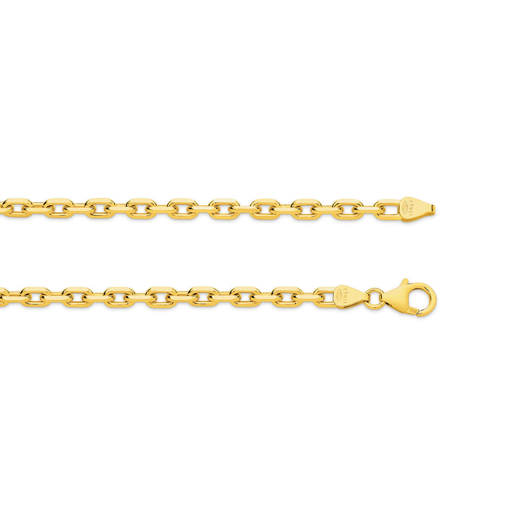 Diamond Cut Anchor Chain 3.60mm Yellow Gold - CFDA00004