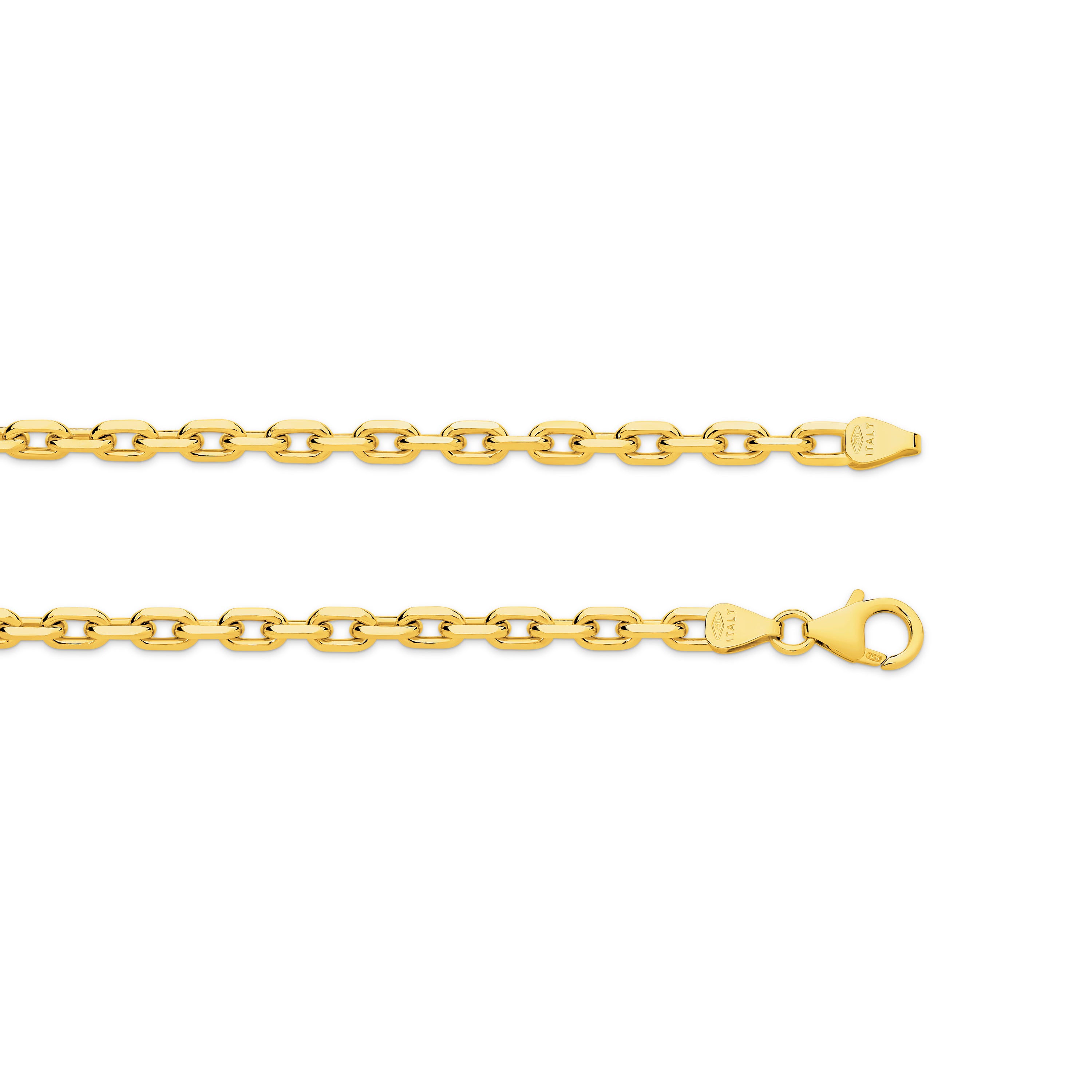 Diamond Cut Anchor Chain 3.60mm Yellow Gold - CFDA00004