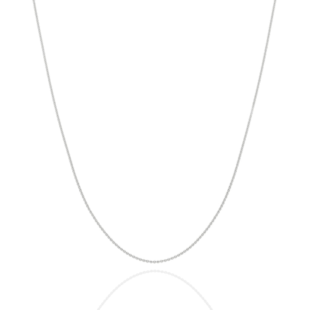 Cable Chain 0.90mm White Gold - CFCA00005