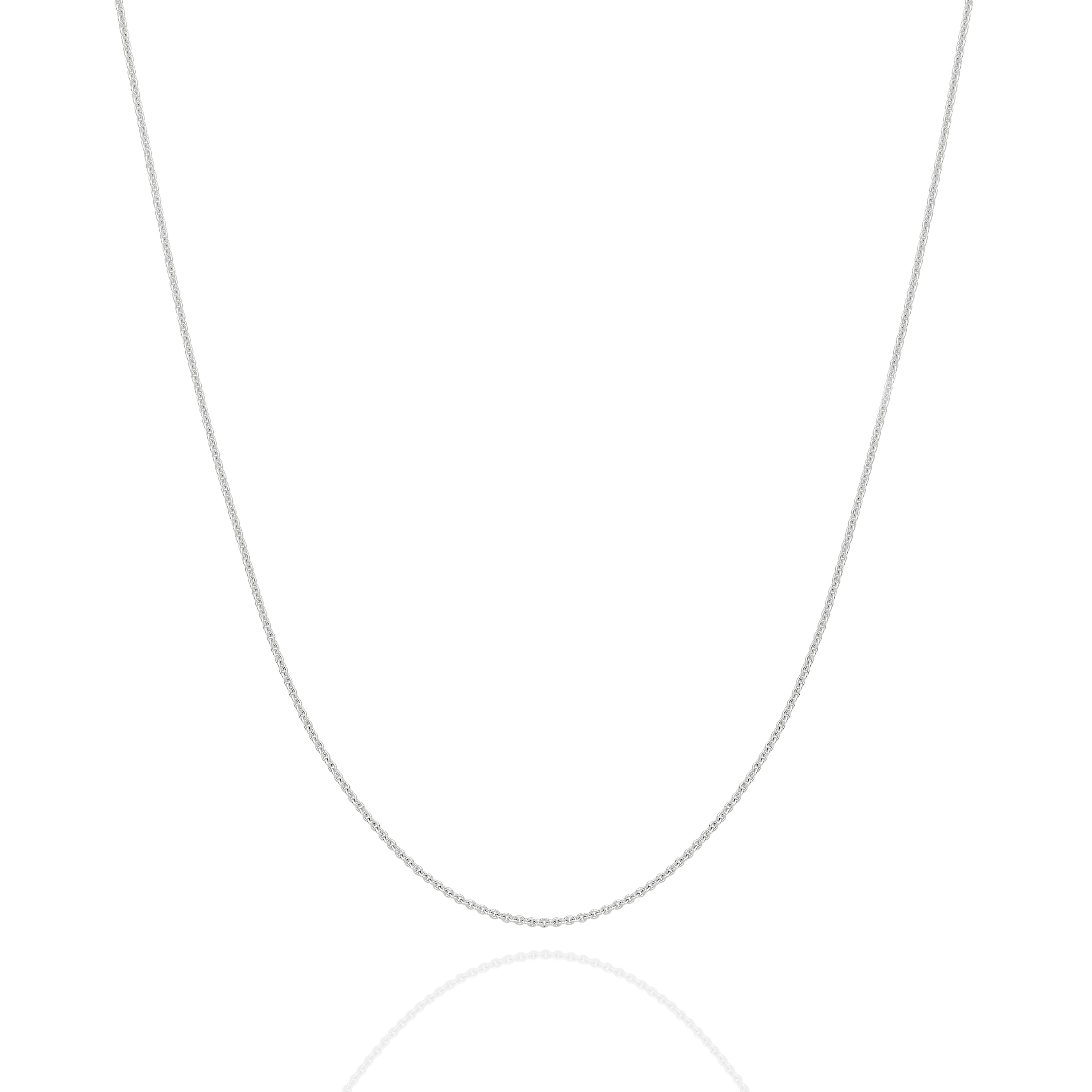 Cable Chain 0.90mm White Gold - CFCA00005