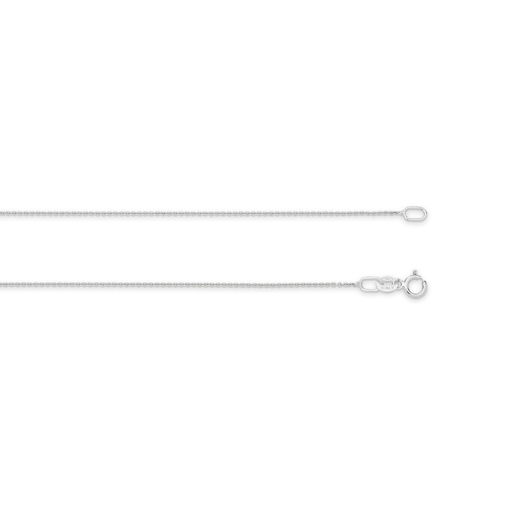 Cable Chain 0.90mm White Gold - CFCA00005
