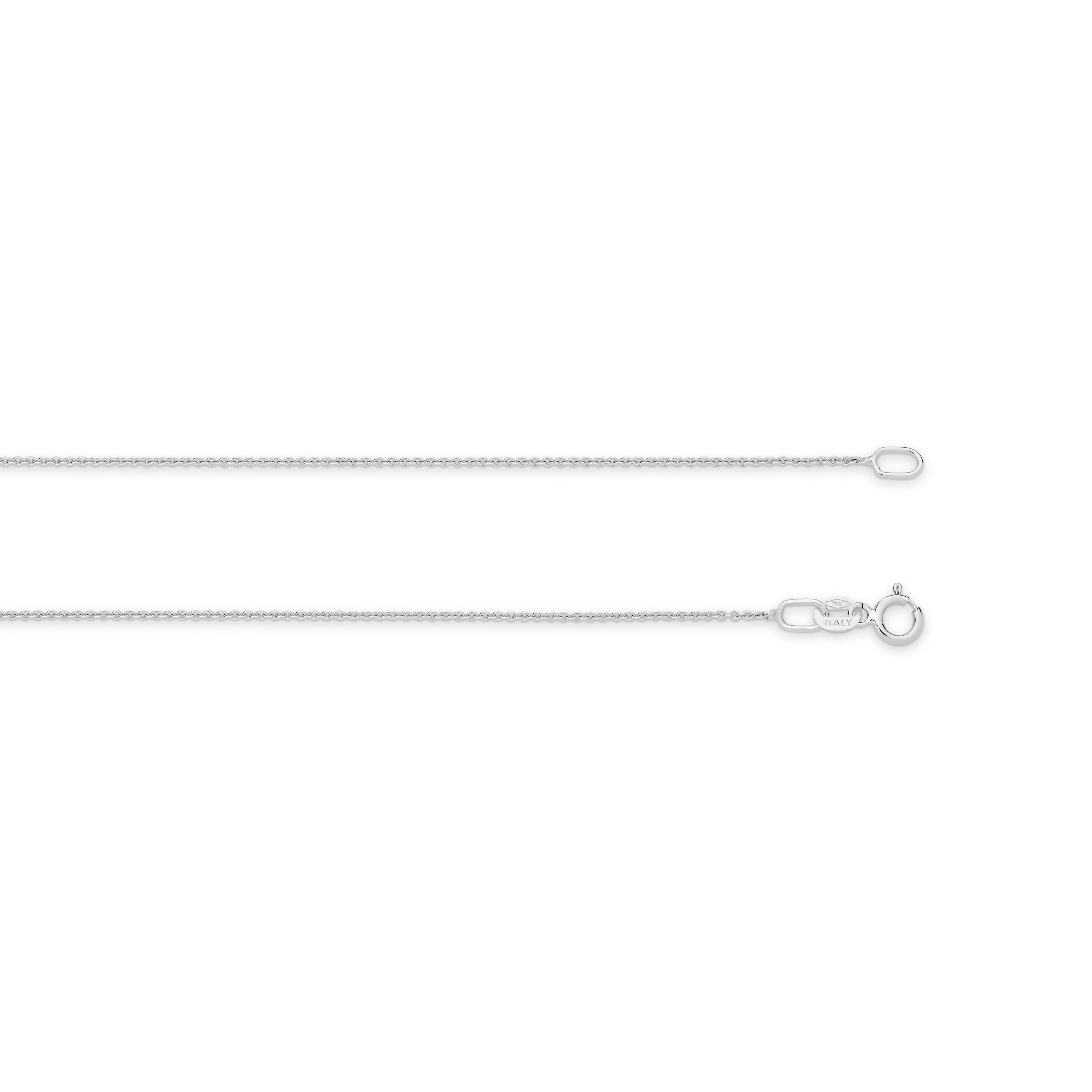 Cable Chain 0.90mm White Gold - CFCA00005