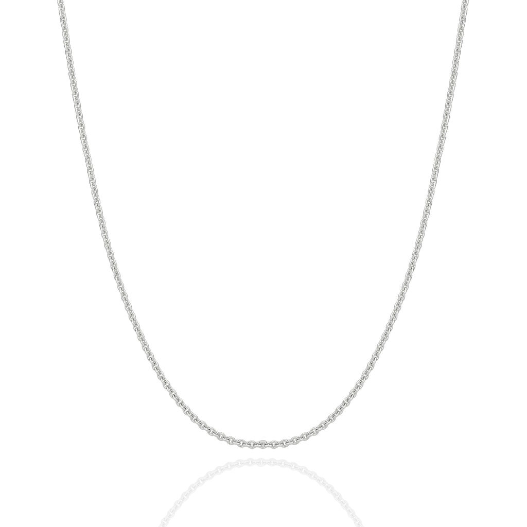 Cable Chain 1.58mm White Gold - CFCA00007