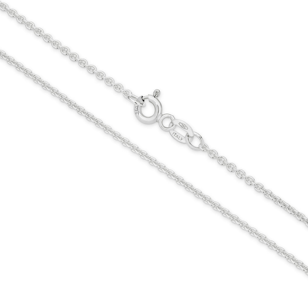 Cable Chain 1.58mm White Gold - CFCA00007