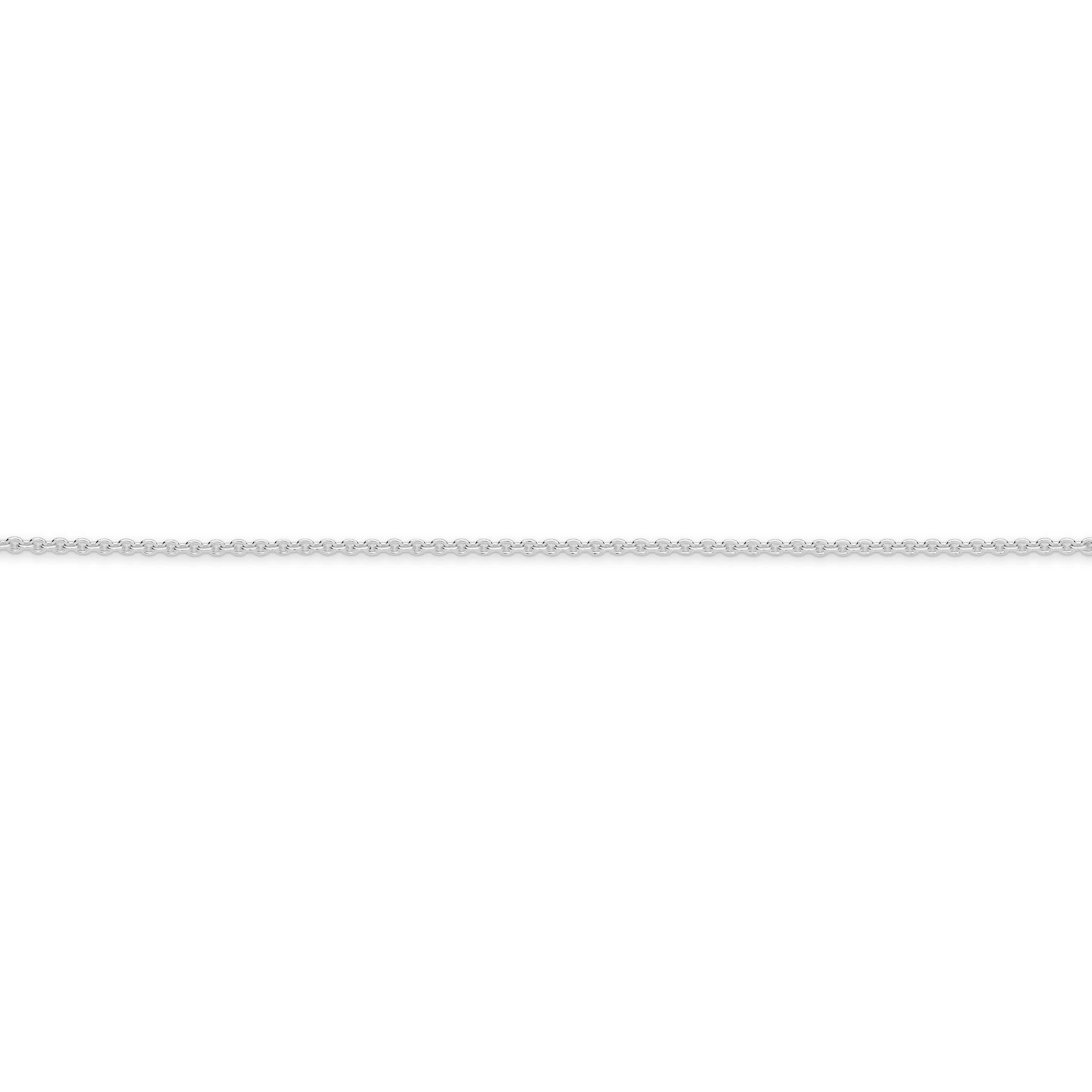 Cable Chain 1.58mm White Gold - CFCA00007