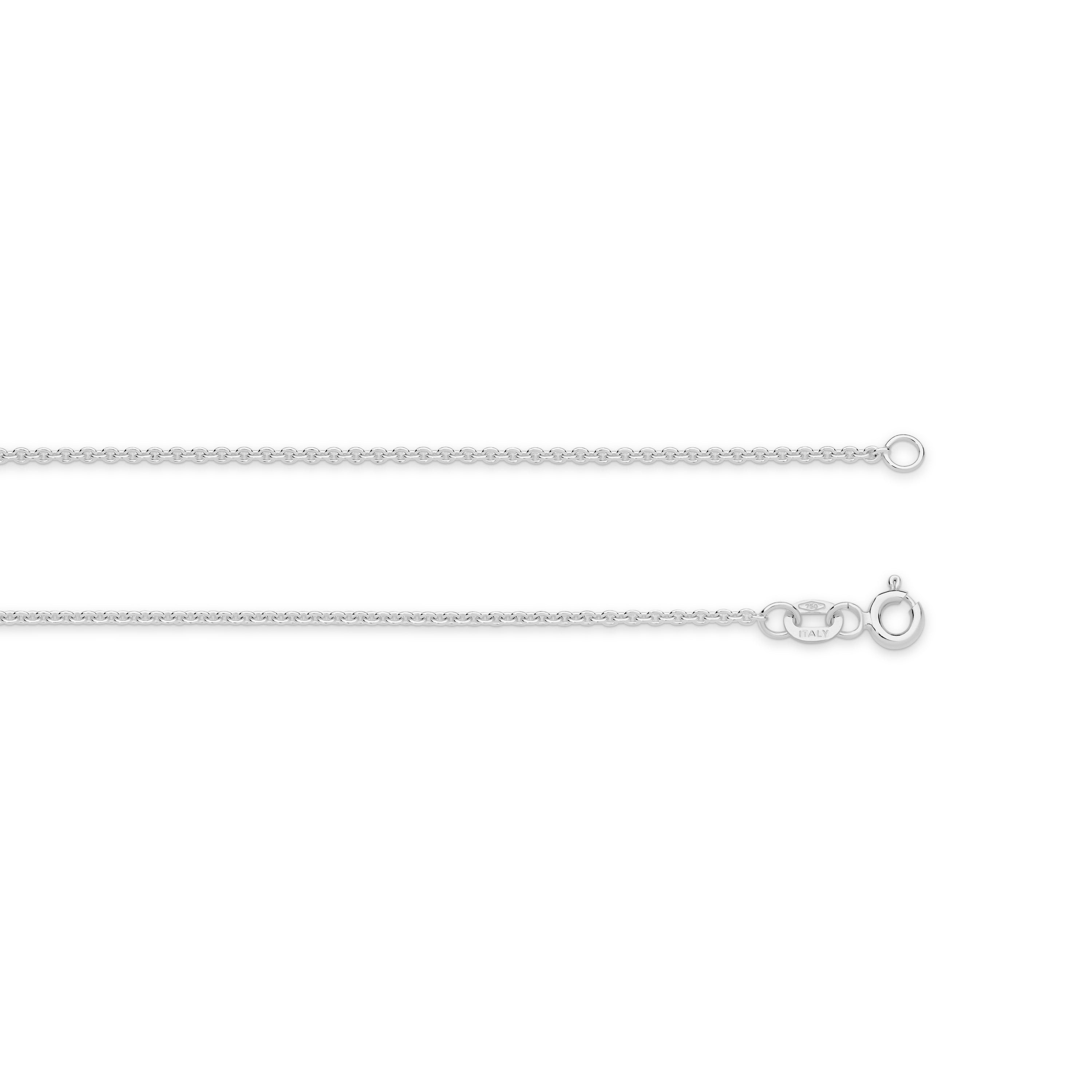 Cable Chain 1.58mm White Gold - CFCA00007