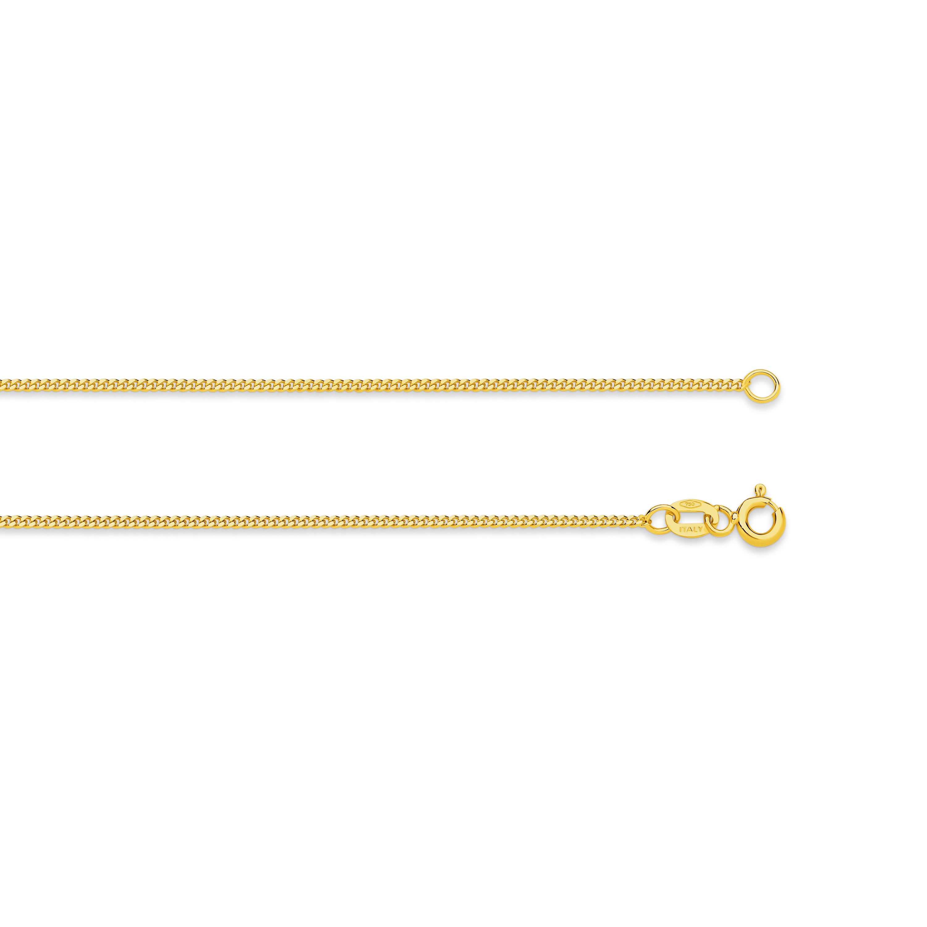 Diamond Cut Curb Chain 1.40mm - Yellow Gold - CFDM00001